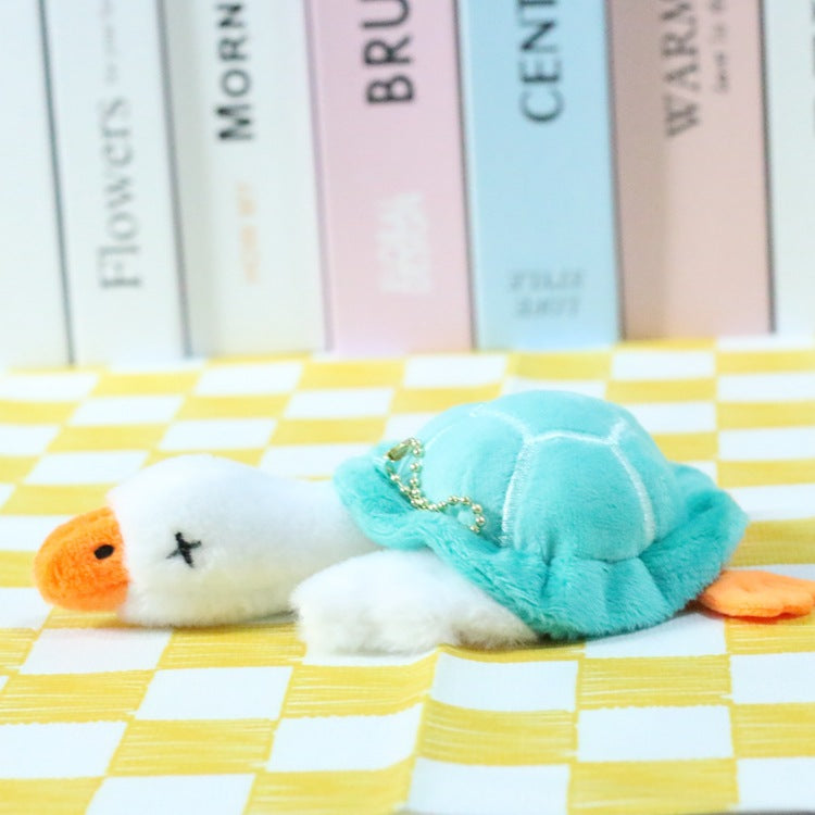 Cute and cute big white goose pendant cartoon turtle doll