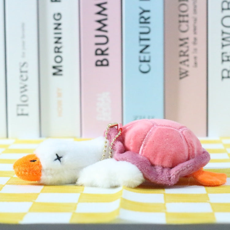 Cute and cute big white goose pendant cartoon turtle doll