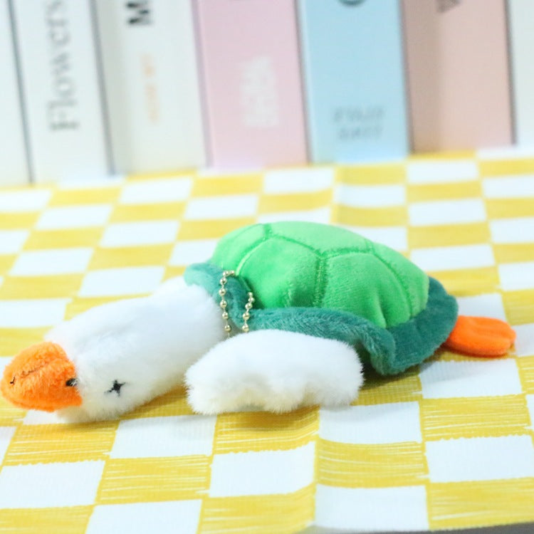 Cute and cute big white goose pendant cartoon turtle doll