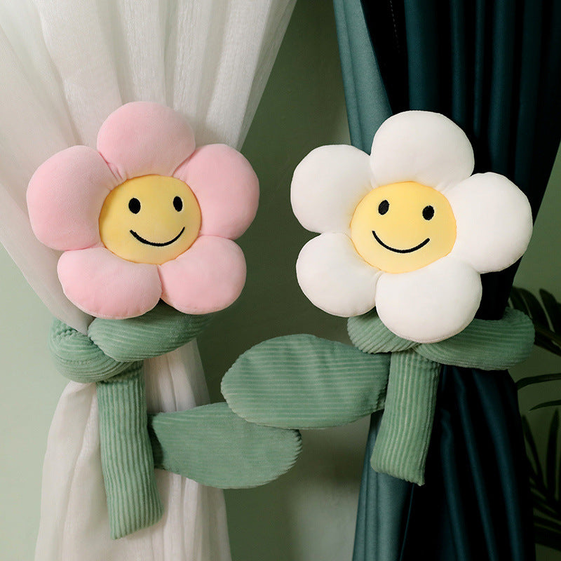 Smiling soft flower doll