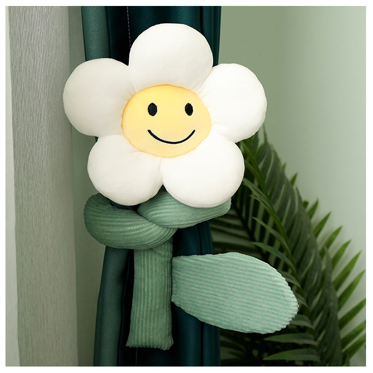 Smiling soft flower doll