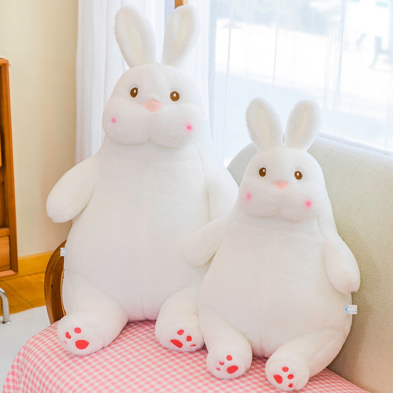 White Rabbit Pillow Doll